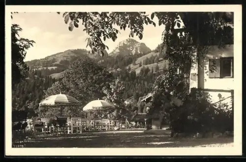 AK Bayrischzell, Tannerhof mit Wendelstein