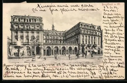 AK Frankfurt a. M., Hotel Frankfurter Hof