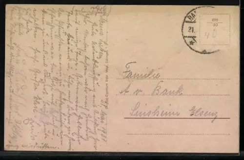 AK Baden-Baden, Josefinenbrunnen in den Gönneranlagen