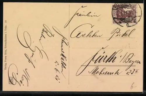 AK Schmalkalden i. Thür., Schloss Wilhelmsburg mit Bergamt