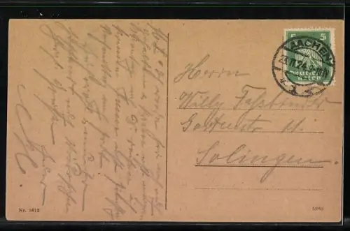 AK Aachen, Pont-Tor mit Strassenpartie