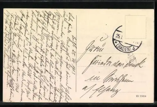 AK Mummelsee, Panorama mit Boot