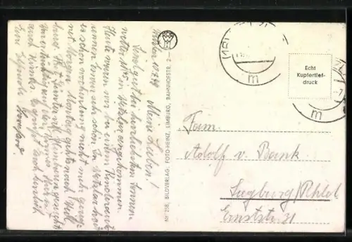 AK Obernhof, Ortsansicht mit Kloster Arnstein mit Lahnpartie