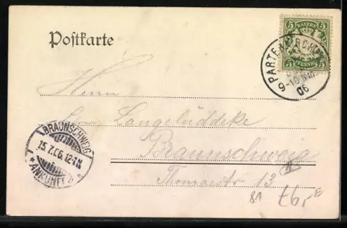 AK Garmisch, Panorama mit Kirche