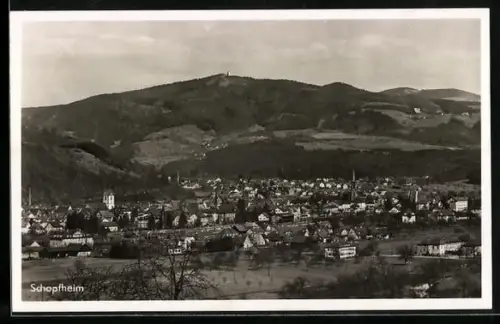 AK Schopfheim, Teilansicht mit Kirche
