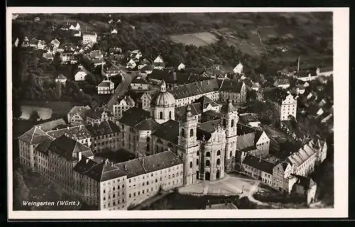 AK Weingarten /Württ., Blick zum Kloster
