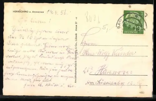 AK Herrsching a. Ammersee, Panorama