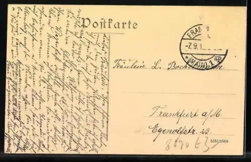 AK Ingolstadt, Panorama mit Kirche