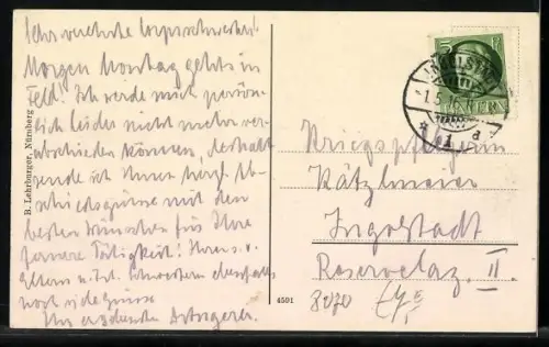 AK Ingolstadt, Liebfrauenkirche mit Kreuztor