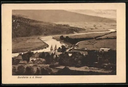 AK Bursfelde a. d. Weser, Gesamtansicht