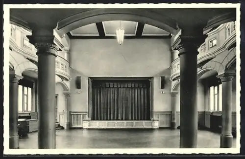 AK Duderstadt, St. Ursula, Festsaal mit Bühne