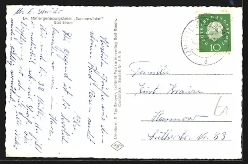 AK Bad Essen, Ev. Muttergenesungsheim Sonnenwinkel