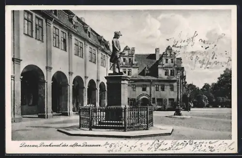 AK Dessau, Denkmal des alten Dessauers