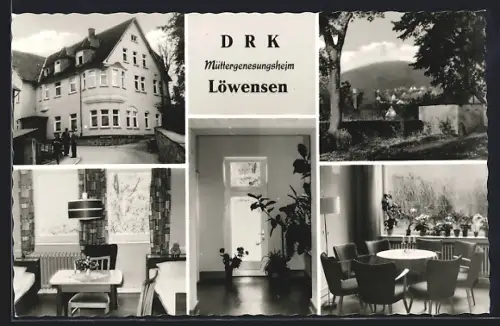 AK Löwensen, DRK Müttergenesungsheim, Innenansichten, Aussenansicht