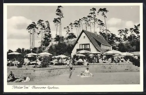 AK Hannover-Garbsen, Blauer See, Auto-Rast und Strandbad