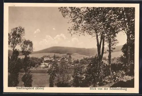 AK Stadtlengsfeld /Rhön, Blick von der Schützenburg