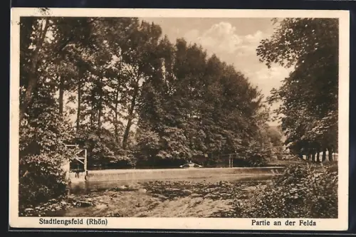 AK Stadtlengsfeld /Rhön, Partie an der Felda