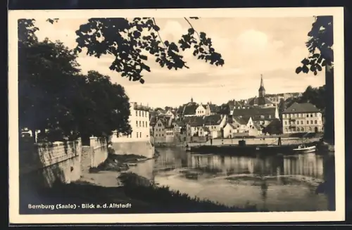 AK Bernburg /Saale, Blick auf die Altstadt