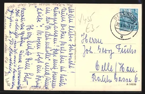 AK Bernburg /Saale, Blick auf die Altstadt