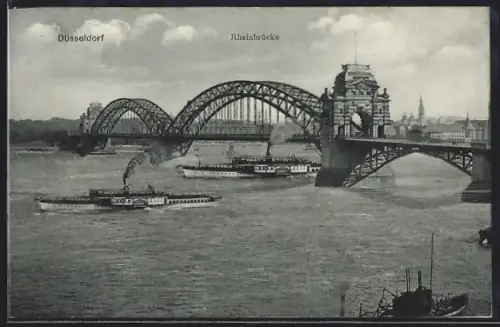 AK Düsseldorf, Rheinbrücke