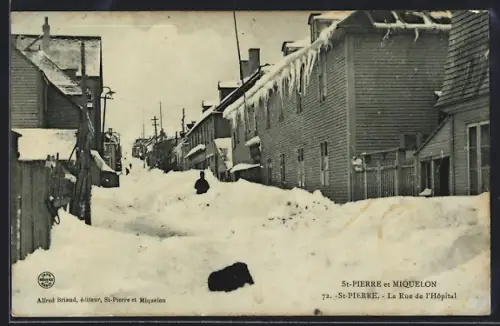 AK St-Pierre et Miquelon, La Rue de l`Hôpital, Strassenpartie