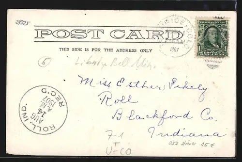 Künstler-AK Telluride, CO, Liberty Bell Mine, Bergbau