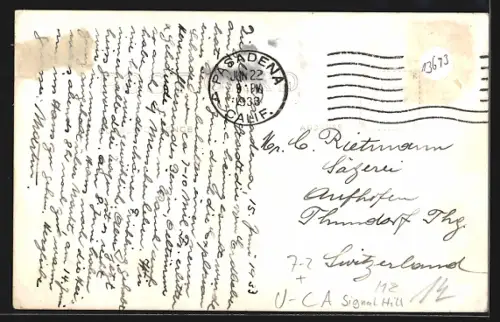 AK Passadena, CA, MZ Signal Hill, Erdölförderung