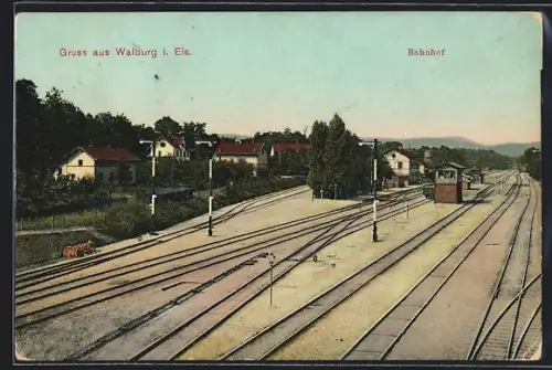 AK Walburg i. Els., Bahnhof