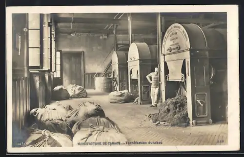 AK Pantin, Manufacture de Tabacs, Torrefaction du tabac