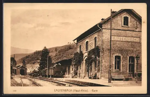AK Lautenbach /Haut-Rhin, Gare, Bahnhof