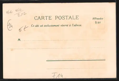 Lithographie Caen, Hôtel de la Bourse, Tour des Gendarmes, Ancienne Eglise St. Nicolas