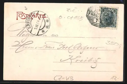 AK Franzensbad, Kirchengasse