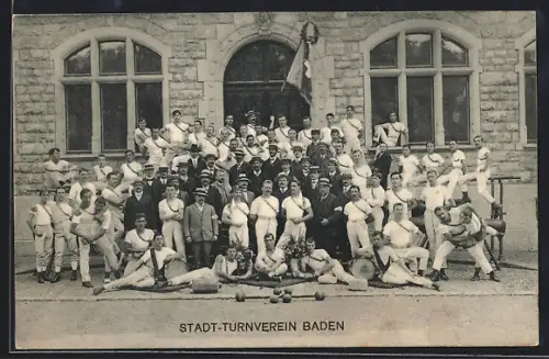 AK Baden, Stadt-Turnverein, Gruppenbild