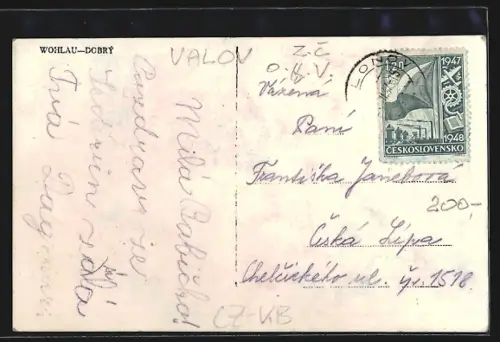 AK Wohlau-Dobrý, Obchod Kolonialni A. Netika