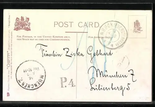 Künstler-AK Raphael Tuck & Sons Nr. 1489: Boscombe, Pier and Rough Sea