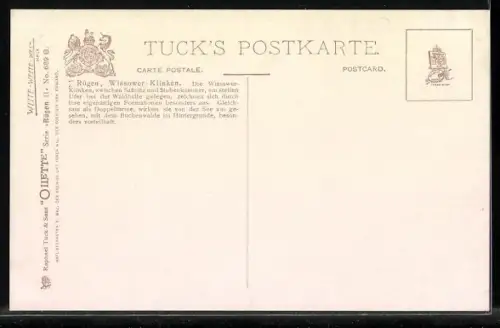 Künstler-AK Rügen, Wissower Klinken