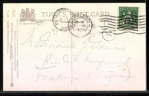 Künstler-AK Raphael Tuck & Sons Nr. 1529: Flemish Cottage homes