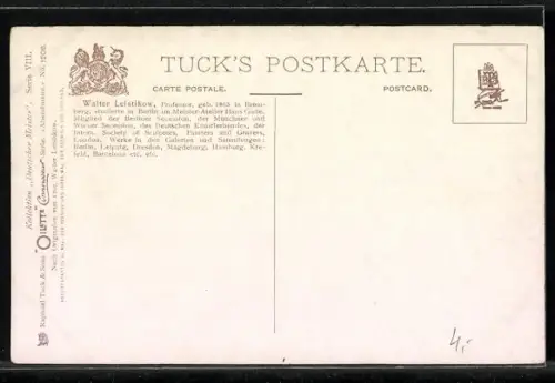 Künstler-AK Raphael Tuck & Sons Nr.1208: Blick auf einen Baum am Meer