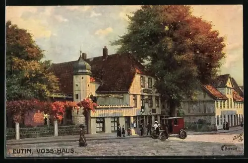 AK Eutin, Blick auf Voss-Haus