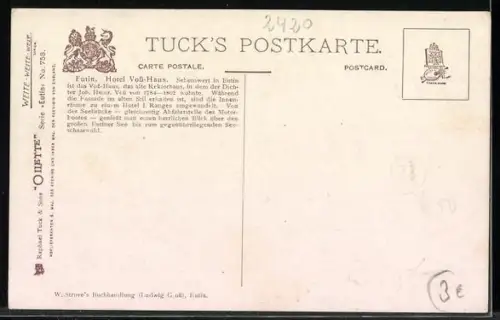 AK Eutin, Blick auf Voss-Haus