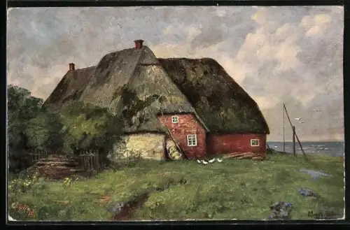 Künstler-AK Raphael Tuck & Sons Nr.: 817, Friesische Bauernhäuser