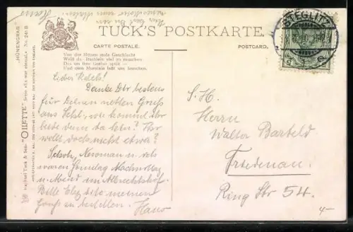 Künstler-AK Wohlgemuth & Lissner, Primus-Postkarte No. 241: Uferpartie an einem Bach