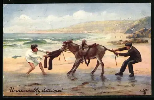 Künstler-AK Raphael Tuck & Sons Nr. 9494: Unavoidably detained