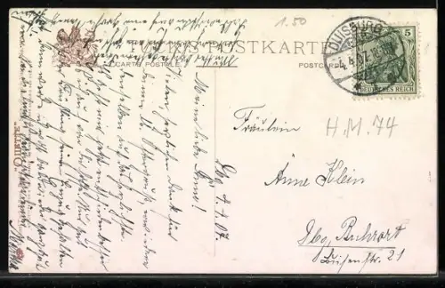 Künstler-AK Wohlgemuth & Lissner, Primus-Postkarte No. 379: Rosen in Vasen