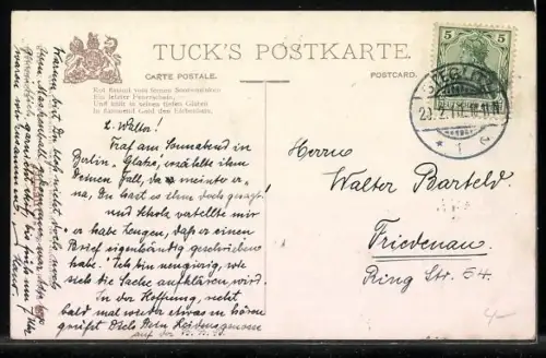 Künstler-AK Wohlgemuth & Lissner, Primus-Postkarte No. 241, Schwed-Reitz: Es war einmal