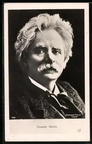 AK Edvard Grieg, Kopfportrait des Komponisten