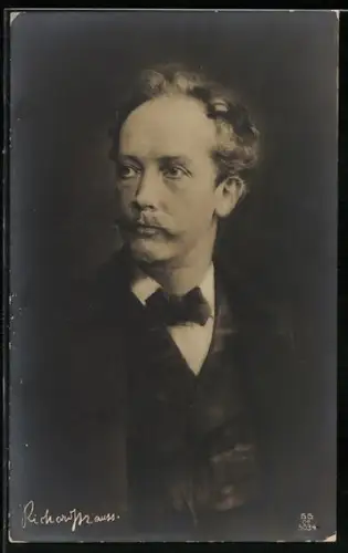 AK Portrait des Komponisten Richard Strauss