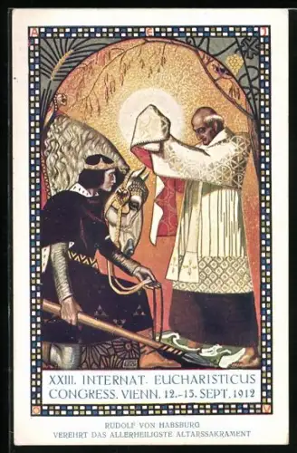 Künstler-AK Wien, XXIII. Internat. Eucharisticus Congress 1912