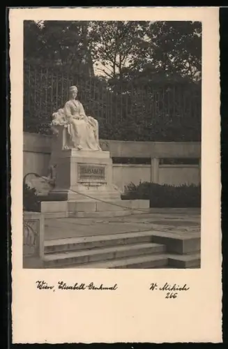 AK Wien, Denkmal der Kaiserin Elisabeth (Sissi) von Österreich