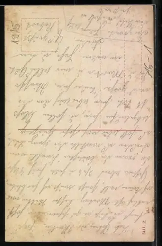 AK Zwei Kinder mit Geldsack auf dem Mond, Neujahrsgruss